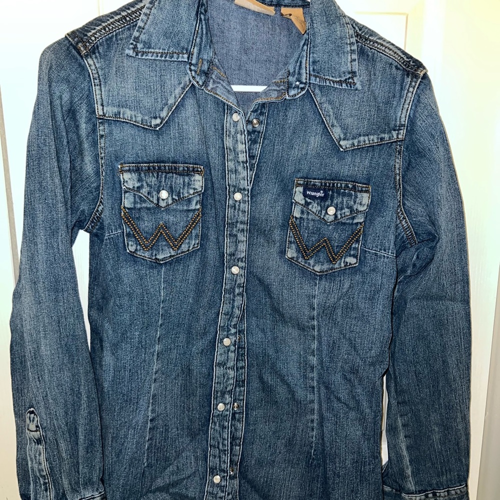 Wrangler Pearl snap button down